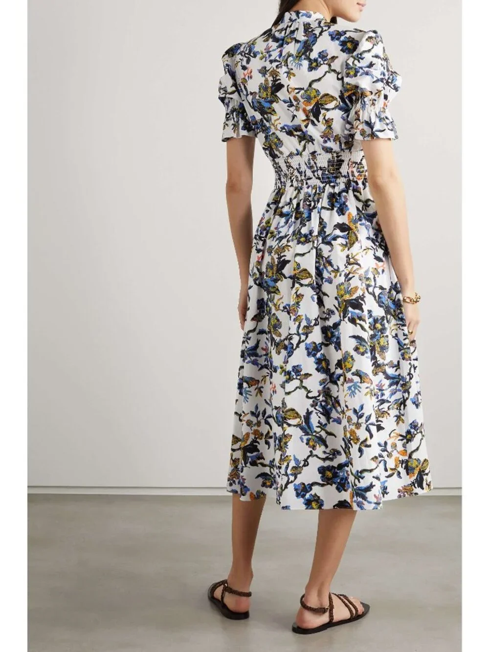 Diane von Furstenberg Floral Erica Dress in Fauna Toile Womens Aline fit and - Picture 2 of 16